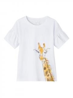 Tricou fete bumbac organic - Name It Jali Gira