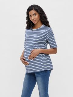 Tricou gravide bumbac organic Mamalicious Otea Blue