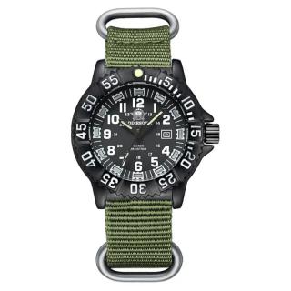 Ceas barbatesc de mana,  ADDIESDIVE, Stil Militar, Army, Casual, Quartz, Verde