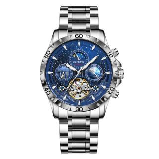 Ceas barbatesc de mana Glenaw Mecanism Full Automatic Multi Functional Tourbillon