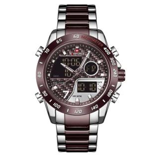 Ceas barbatesc de mana Naviforce Dual Time Led Quartz Casual Fashion Elegant