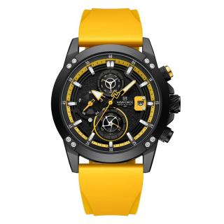 Ceas barbatesc de mana Naviforce Sport Casual Fashion Analog Galben