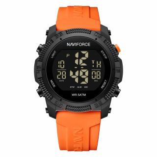 Ceas barbatesc de mana Naviforce Sport Digital Stil Army Militar Casual Fashion Portocaliu