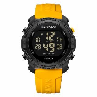 Ceas barbatesc de mana Naviforce Sport Stil Army Militar Casual Fashion Digital Galben