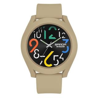 Ceas barbatesc de mana Sanda Stil Fashion Quartz Digital Alarma Crem