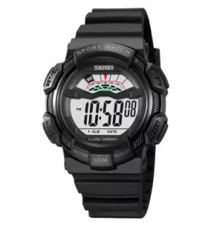 Ceas barbatesc de mana Skmei Cronograf Sport Casual Fashion Digital Alarma Cronometru Negru