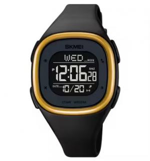 Ceas barbatesc de mana Skmei Sport Quartz Digital Fashion Casual Negru Auriu