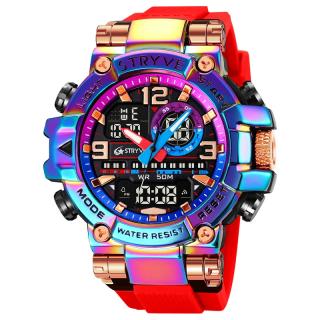 Ceas barbatesc de mana Stryve Army Digital Militar 5 ATM Fashion Sport Rosu