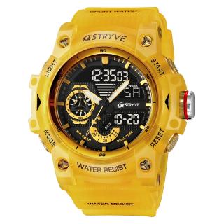 Ceas barbatesc de mana Stryve Army Militar Alarma Cronometru Digital 5 ATM Sport Galben