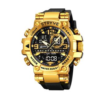 Ceas barbatesc de mana Stryve Sport Army Digital Militar Negru Auriu