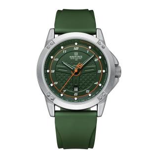 Ceas barbatesc Naviforce Casual Gri Analog Quartz Data Verde