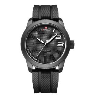 Ceas barbatesc Naviforce Military Sport Quartz Analog Silicon Negru