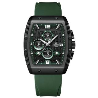 Ceas barbatesc Naviforce  Sport Casual Quartz Analog Silicon Cronograf Verde