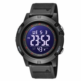 Ceas barbatesc Smael Sport Casual Fashion Digital Rezistent la apa si socuri Negru