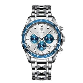 Ceas barbati de mana Poedagar Cronograf Fashion Quartz Casual Data Otel