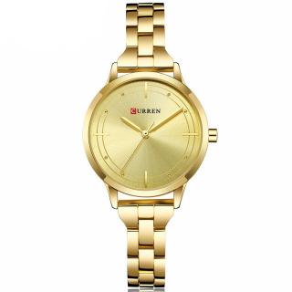 Ceas dama Curren Quartz Analog Casual Fashion Auriu