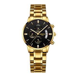 Ceas dama de mana Nibosi Elegant Fashion Casual Analog Quartz Argintiu Auriu Negru