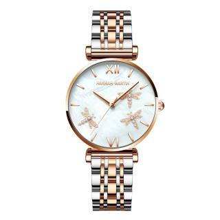 Ceas dama Hannah Martin Elegant Quartz Miyota Analog Otel inoxidabil