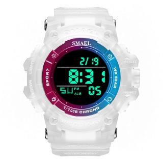 Ceas de barbati Smael Sport Digital Analog Quartz Alb