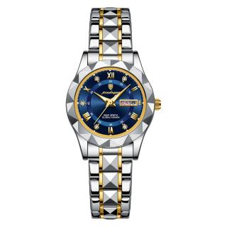 Ceas de dama Poedagar Luxury Fashion Casual Quartz Otel Argintiu Albastru