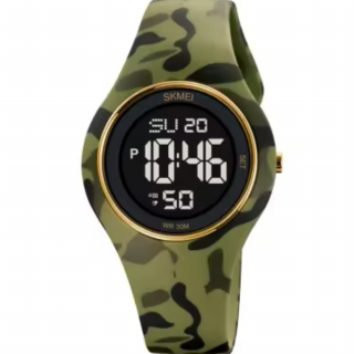 Ceas de mana barbatesc Skmei Casual Sport Fashion Digital Alarma Cronometru Camuflaj