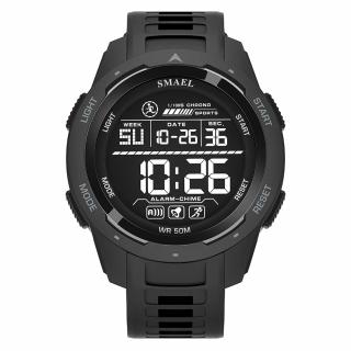 Ceas de mana barbatesc Smael Casual Stil Militar Army Sport Digital Fashion Multifunctional Negru