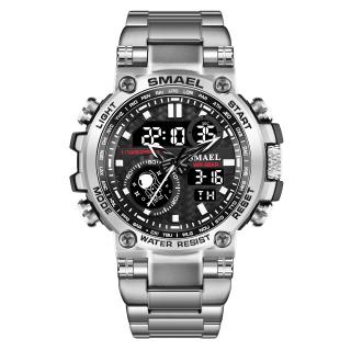 Ceas de mana barbatesc Smael Sport Fashion Digital Quartz Dual Time Analog Alarma Cronograf