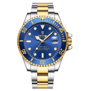 Ceas de mana barbatesc Tevise Mecanic Automatic Luxury Elegant Fashion Analog Argintiu Albastru