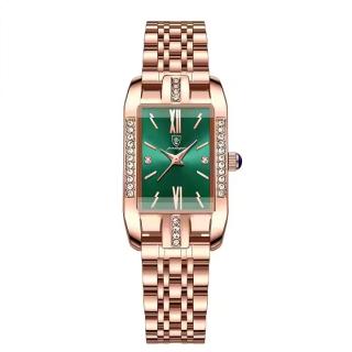Ceas de mana dama Poedagar Quartz Elegant Casual Fashion Otel Argintiu Auriu Verde