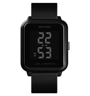 Ceas digital Skmei Unisex Lumina de fundal Afisare data Casual Negru