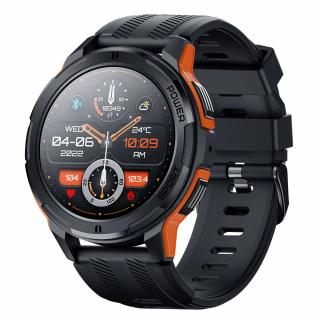 Ceas smartwatch barbati Tio  , 1.43 inch AMOLED, AI, Ultra Rezistent, Convorbire Bluetooth HD, 100 Sporturi, Monitorizare Ritm Cardiac Multi Point, Oxigen sange, Difuzor, Tensiune arteriala, Carcasa Me