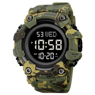 Ceas sport Skmei Camuflaj Militar Digital Alarma Cronometru Data Lumina de fundal