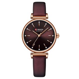 Curren Ceas dama Casual Quartz Piele Coffe