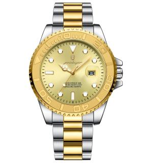 Poedagar Ceas barbatesc Quartz Business Casual Indici luminosi Argintiu Auriu