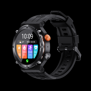 Smartwatch barbati Tio  , 1.32 inch, apel bluetooth HD, multi sport, monitorizare ritm cardiac multi point, tensiune arteriala, oxigen sange, difuzor, notificari, carcasa metalica, IP68