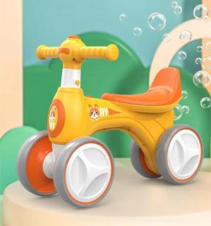 Bicicleta Fara Pedale cu Lumina, Muzica  Baloane de Sapun Galbena