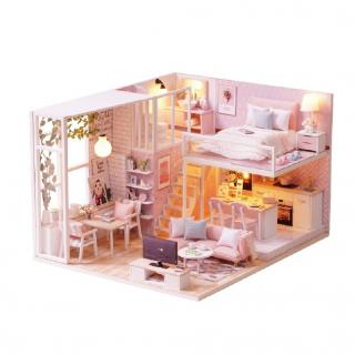 Casa de Papusi DIY in Miniatura cu Mobilier ,       Kit Casuta de papusi