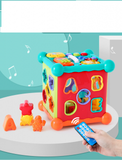 Centru interactiv pentru bebelusi, Musical Box, cu telecomanda si 108 melodii,