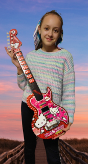 Chitara de Jucarie Hello Kitty ,       79 cm, pentru Copii