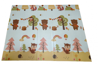 Covor Pliabil cu 2 fete 150 x 200 cm cu termoizolant XPE Jungle Bear