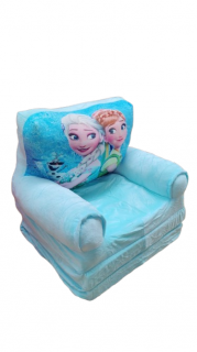Fotoliu din plus extensibil Frozen 3 placi 115 cm Ana si Elsa