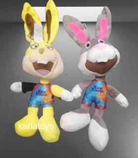 Iepurasul Lola Bunny si Iepurasul Bugs Bunny Set 2 Jucarii de Plus Space Jam