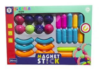 Joc Constructie 3D Magnetic 26 piese Magneti STICK