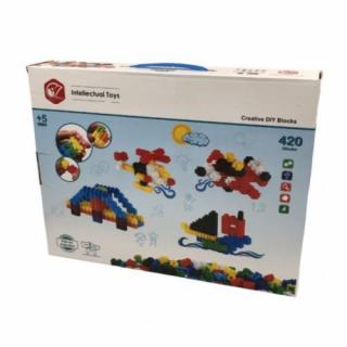 Joc de constructie tip lego cu 420 de piese