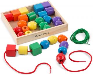 Joc de Lemn Dexteritate - Margele de Insiruit Melissa and Doug