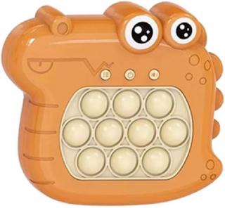 Joc interactiv Push Bubble Consola Quick Push Crocodil portocaliu flippy Pop-it