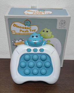 Joc interactiv Push Bubble Consola Quick Push Dinozaur albastru flippy Pop-it