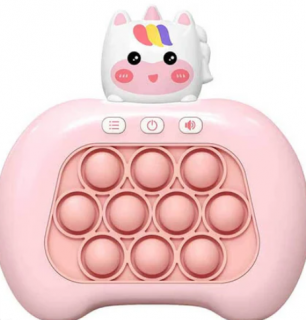 Joc interactiv Push Bubble Consola Quick Push unicorn roz