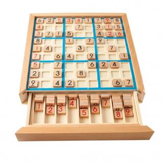 Joc Sudoku din Lemn pentru Copii - Dezvoltare Logica si Gandire Creativa