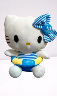 Jucarie din Plus Hello Kitty Marinar 45 cm Bleu